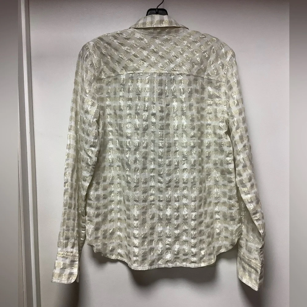 J. Crew Metallic Top